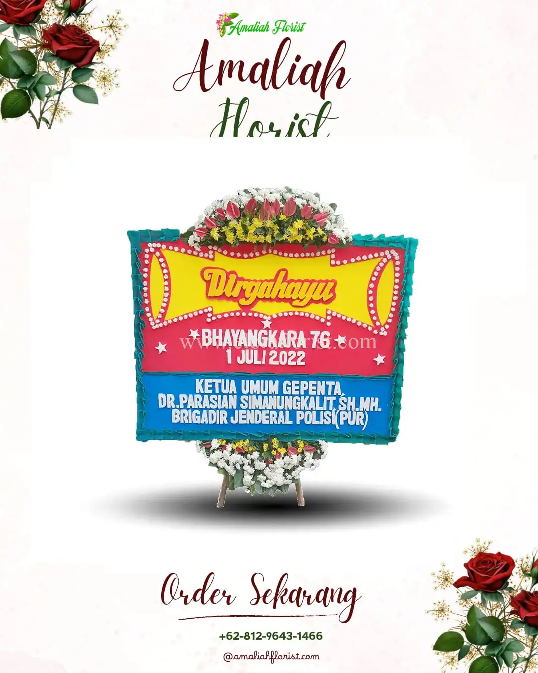 Papan Bunga HUT Ulang Tahun Jambi Luar Kota